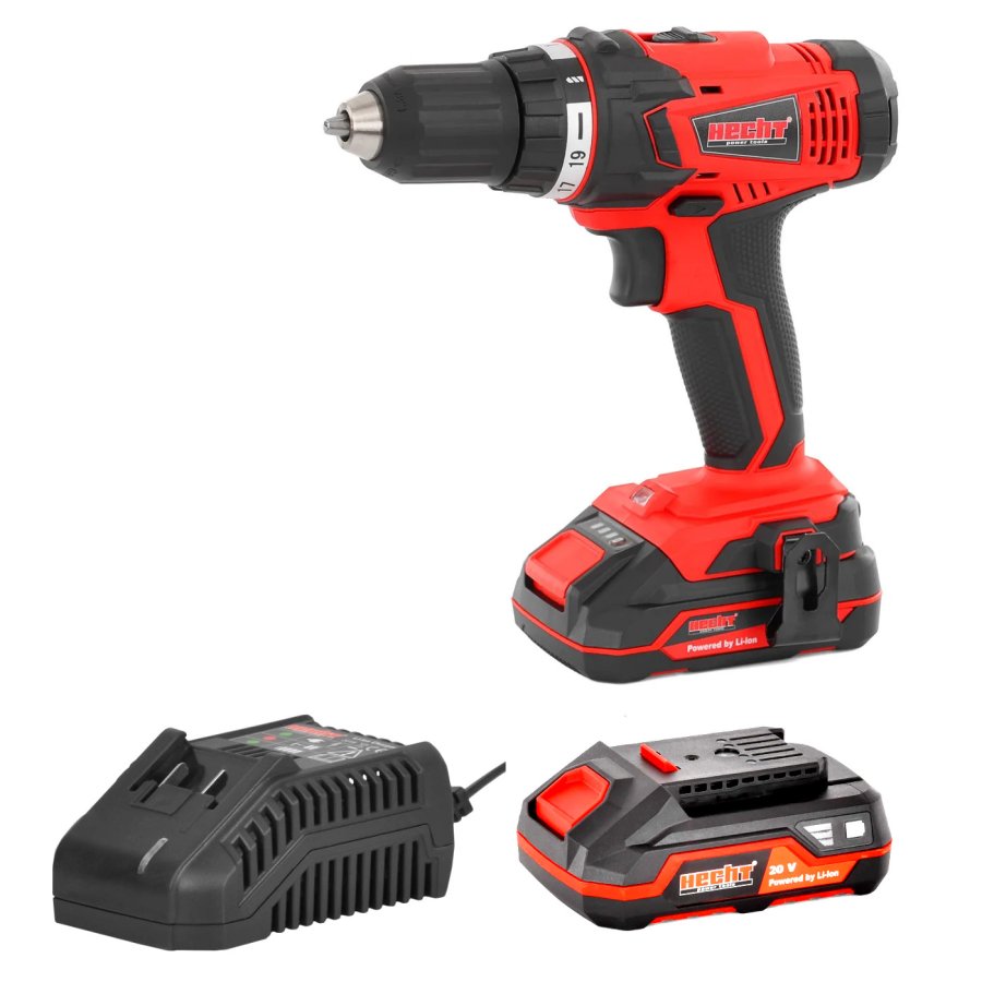 HECHT 1277 aku vrtačka Li-Ion 20V 2x2Ah
