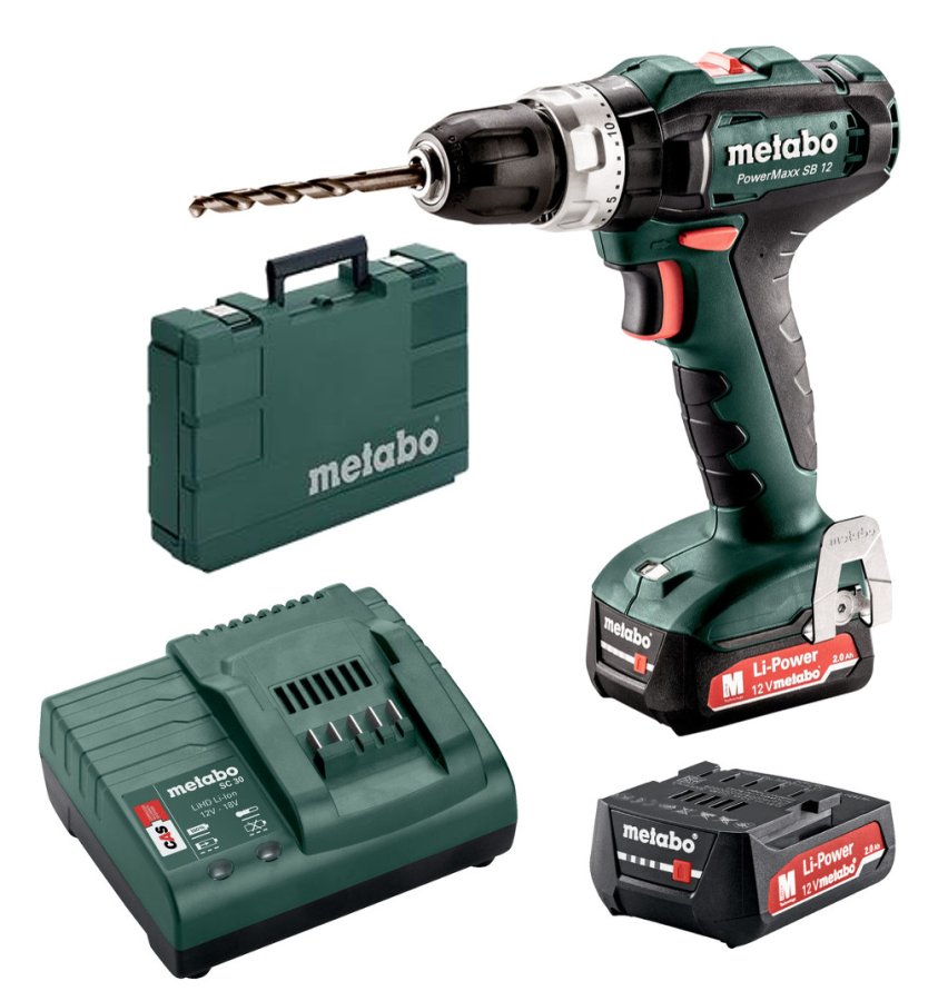 METABO PowerMaxx SB 12 aku příklepová vrtačka