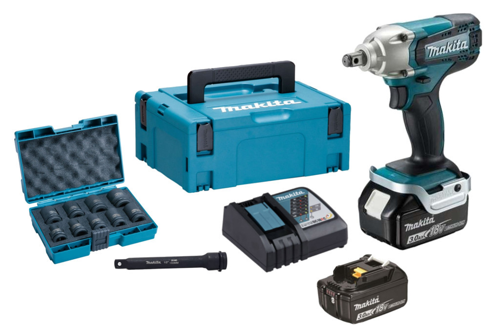 MAKITA DTW190JX3 aku rázový utahovák 1/2" LiIon LXT 18V 2x 3Ah