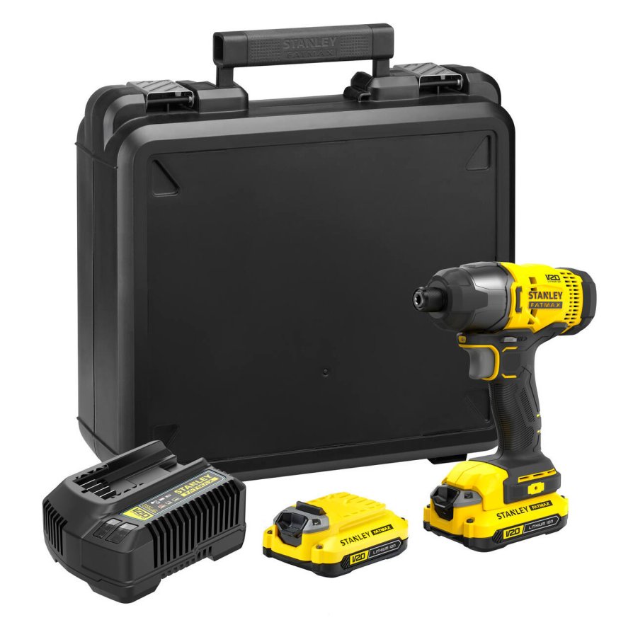 STANLEY FatMax V20 aku rázový šroubovák SFMCF800C2K (2x1,5Ah)