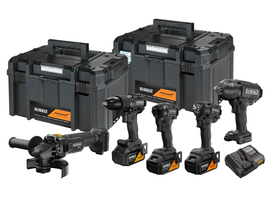 DeWALT DCK5222MP3T aku sada combo McLaren DCD86, DCF86, DCF99, DCF92, DCG45 XR 18V LiIon
