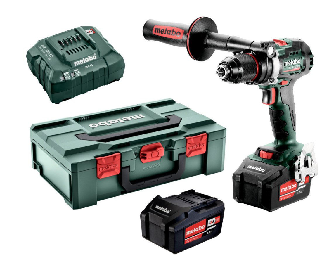 METABO BS 18 LTX BL I aku vrtačka 18V/2x4,0Ah v metaBOXu 602358500 Obrázek