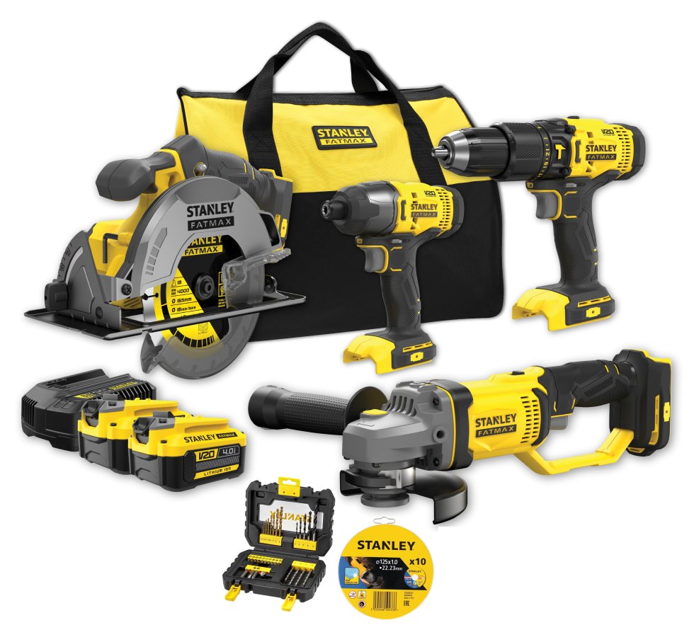 STANLEY SFMCK469M2 FatMax V20 4dílná sada nářadí