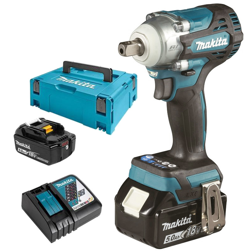 MAKITA DTW301RTJ aku rázový utahovák Li-ion LXT 18V/5,0Ah, brushless