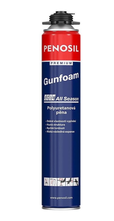 PENOSIL Premium PE-1001 PU pěna Gunfoam pistolová 750ml celoroční nízkoexpanzní