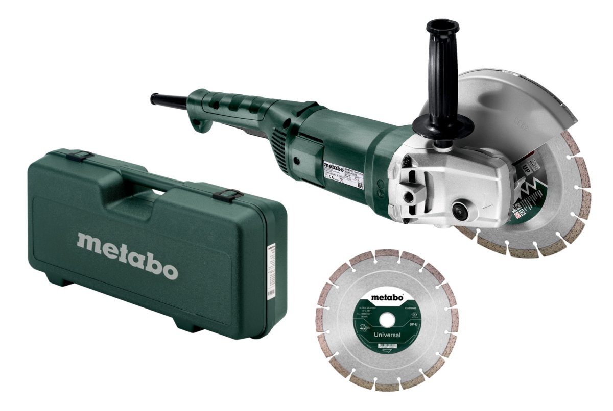 METABO WE 2200-230 SET úhlová bruska 230mm + 2x DIA kotouče + kufr