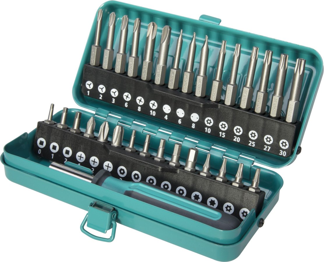 WOLFCRAFT 1386000 sada speciálních bezpečnostních bitů 1/4" s držákem, 31 ks