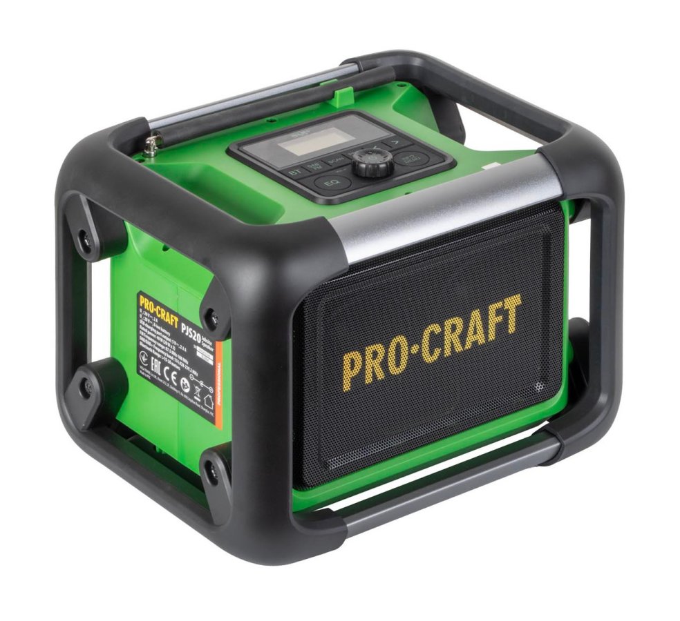 PROCRAFT PJS20 aku stavební rádio DAB+ FM Bluetooth 5.3, 80W PJS20bb