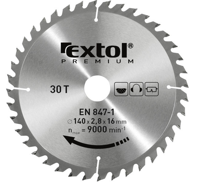 EXTOL PREMIUM 8803217 kotouč pilový s SK plátky, 165x2,0x20mm, 24z