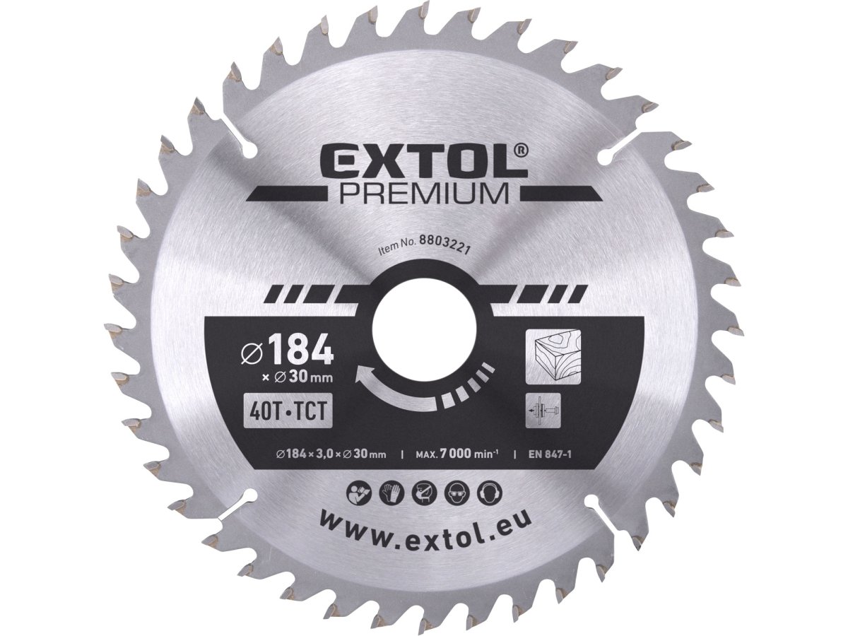 EXTOL PREMIUM 8803221 kotouč pilový 184x30mm 40Z SK