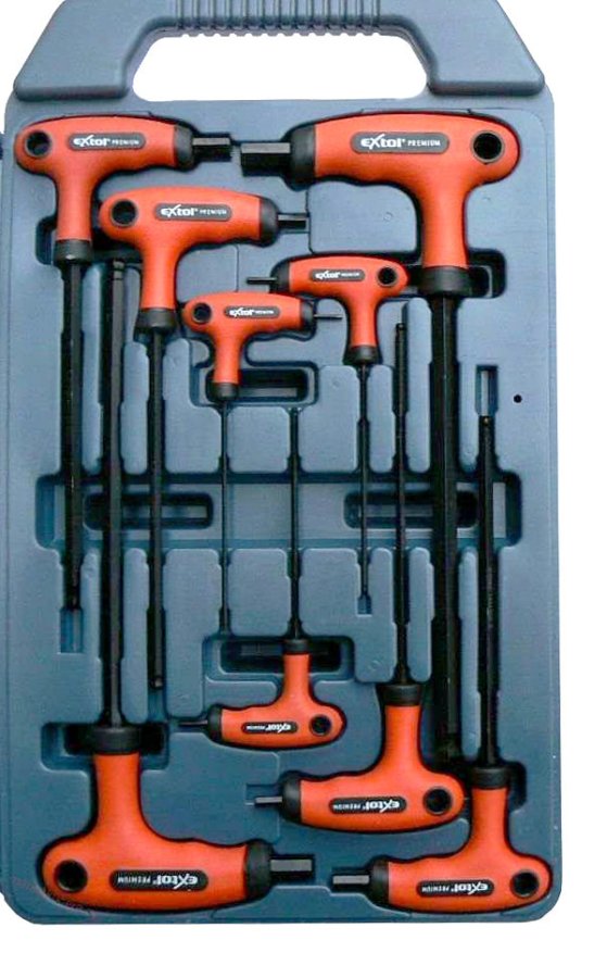 EXTOL PREMIUM 8819301 T-klíče imbus sada 9ks