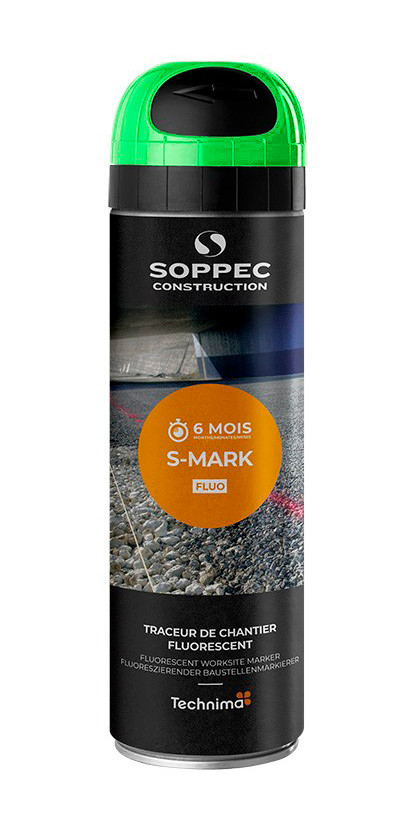SOPPEC 105016 ZELENÝ značkovací sprej S-MARK FLUO 500ml fluorescentní