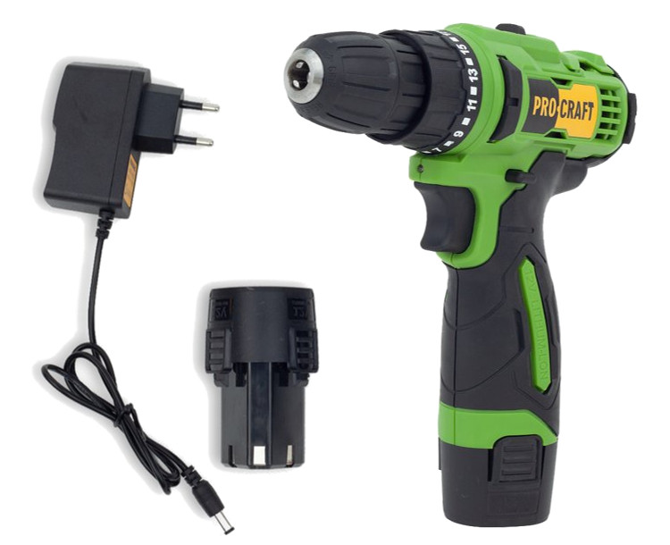 PROCRAFT PA12Li KOMPACT vrtací aku šroubovák LiIon 12V 2x 1,5Ah