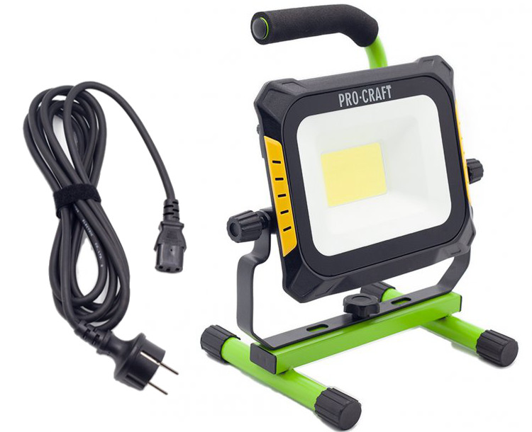 PROCRAFT LP20 kombinovaná elektrická AKU LED lampa 230V, 20V LiIon