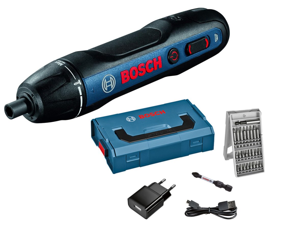BOSCH GO aku šroubovák 3,6V + sada šroubovacích bitů Obrázek