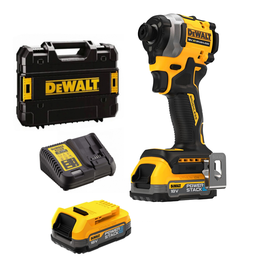 DeWALT DCF850E2T (2x aku PowerStack) 18V aku rázový utahovák Obrázek