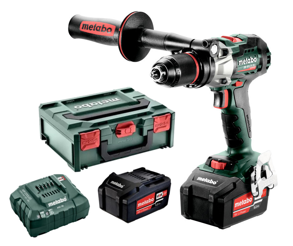 METABO SB 18 LTX BL I příklepová aku vrtačka 18V/2x5,2Ah v metaBOXu 602360650