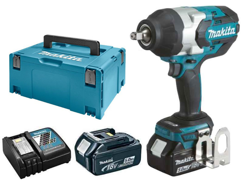 MAKITA DTW1002RTJ aku rázový utahovák LXT 1/2" LiIon 18V 2x5Ah