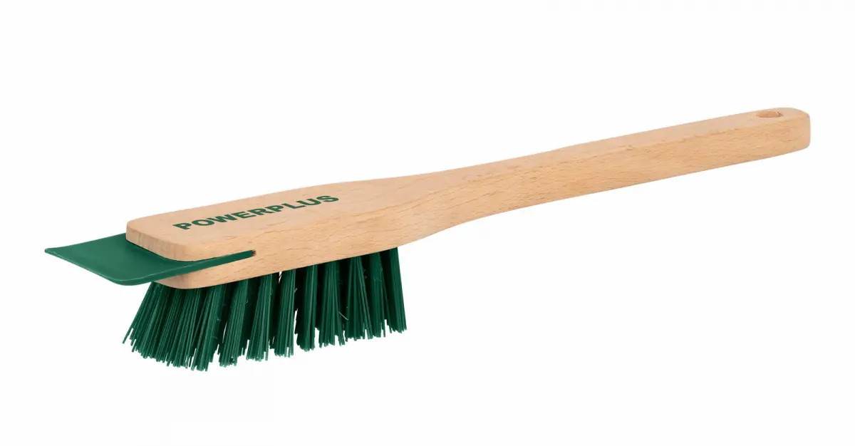 POWERPLUS POWACG9010 kartáč se škrabkou na čištění sekaček