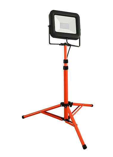 SOLIGHT WM-100W-FVL LED stavební reflektor PRO s vysokým stojanem 100W