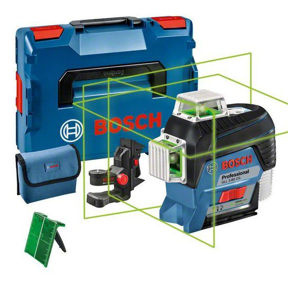 BOSCH GLL 3-80 CG (verze bez aku) 3x360 křížový laser