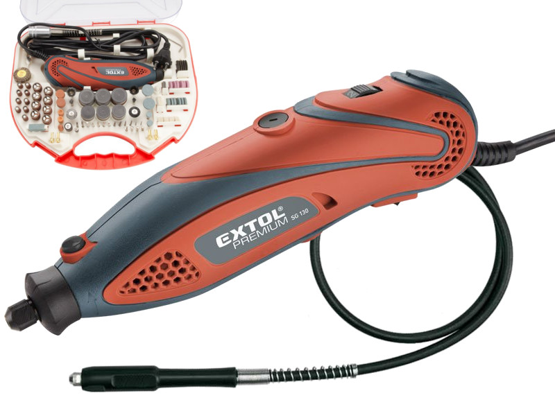 EXTOL PREMIUM SG 130 přímá bruska, 130W, 8892201