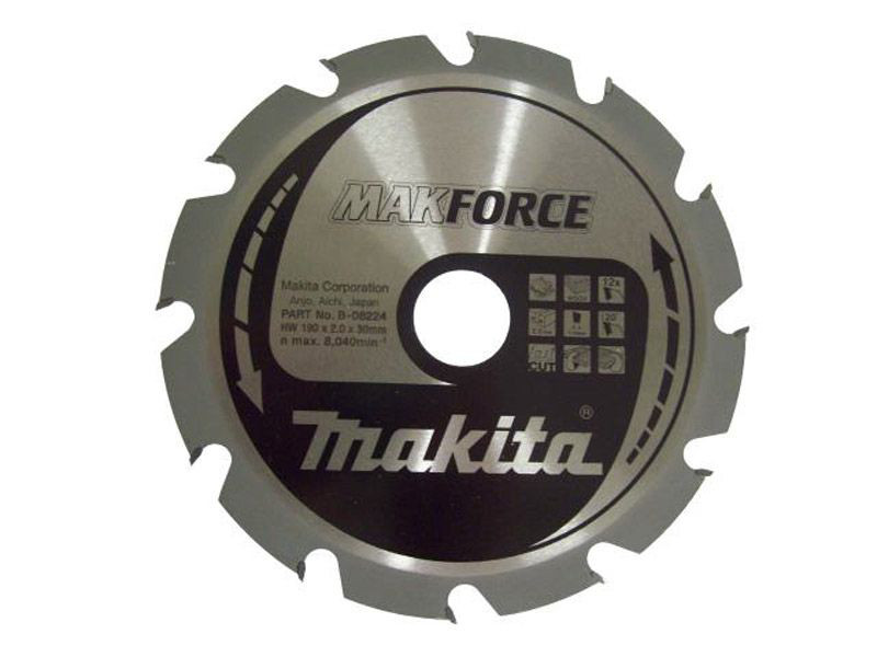 MAKITA B-08224 pilový kotouč 190x30 12Z