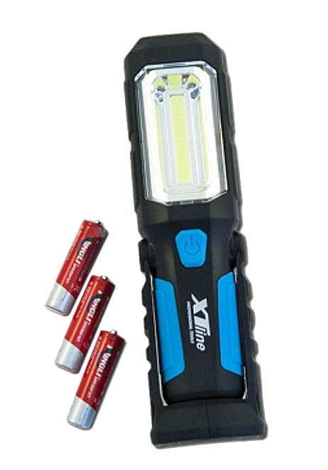XTline XT60063 svítilna LED COB 2W + 1 LED s magnety, háčkem a stojánkem