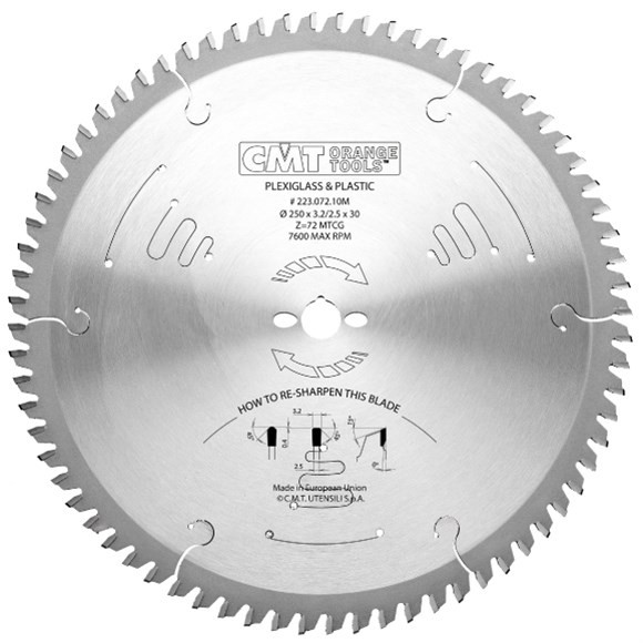 CMT C22308412M kotouč pilový vidiový 300x3,2x30mm Z84 na Corian