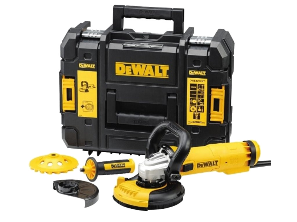 DeWALT DWE4217KT úhlová bruska na beton (set)