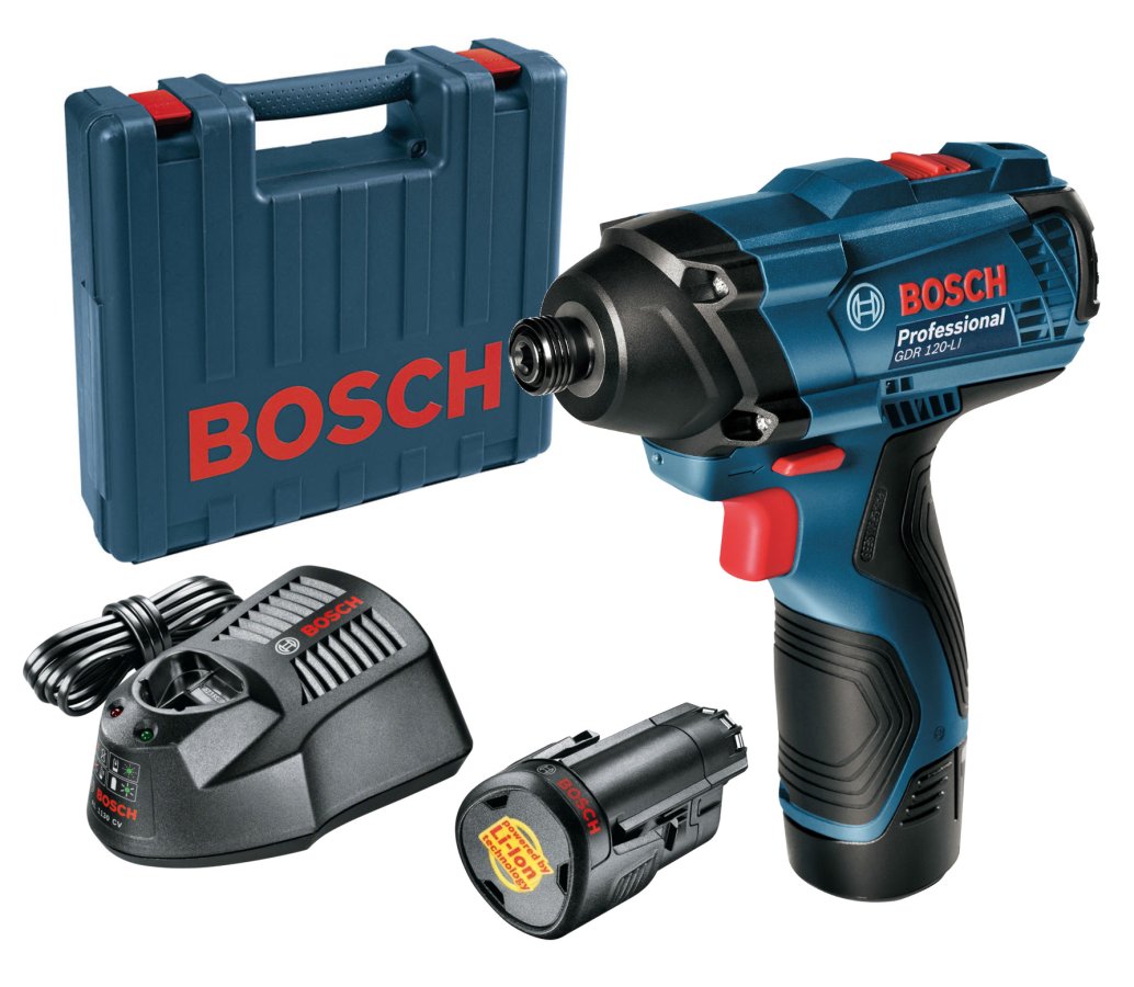 BOSCH GDR 120-LI (2x2Ah) aku rázový šroubovák 1/4"