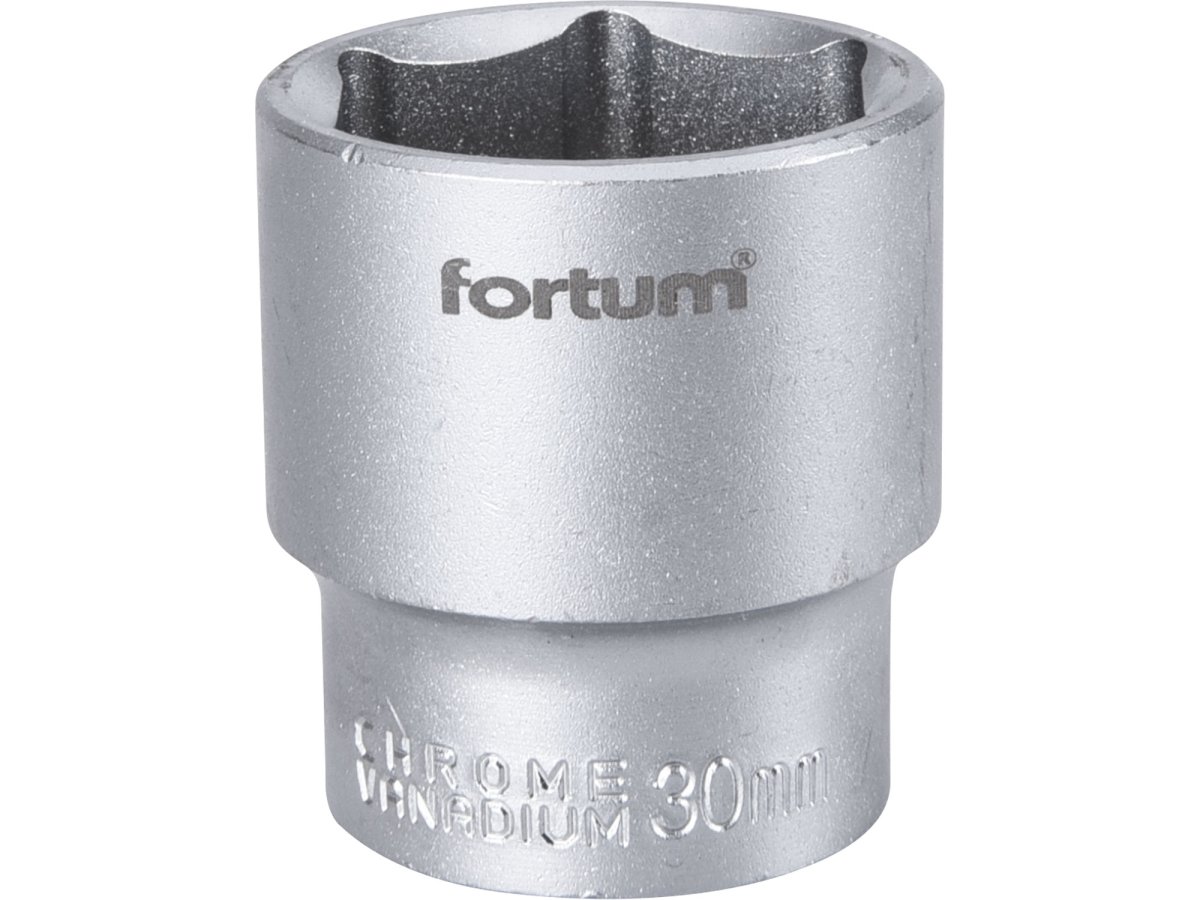 FORTUM 4700430 hlavice nástrčná 1/2" 30mm šestihranná 61CrV5