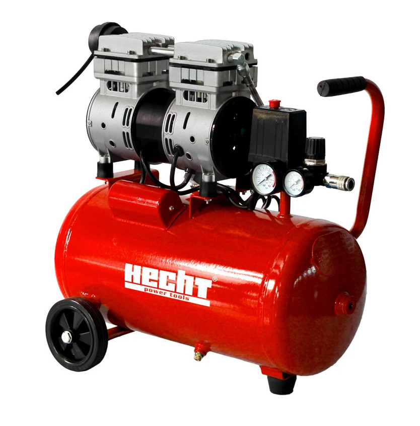 HECHT 2075 dvoupístový bezolejový kompresor s nádobou 24l