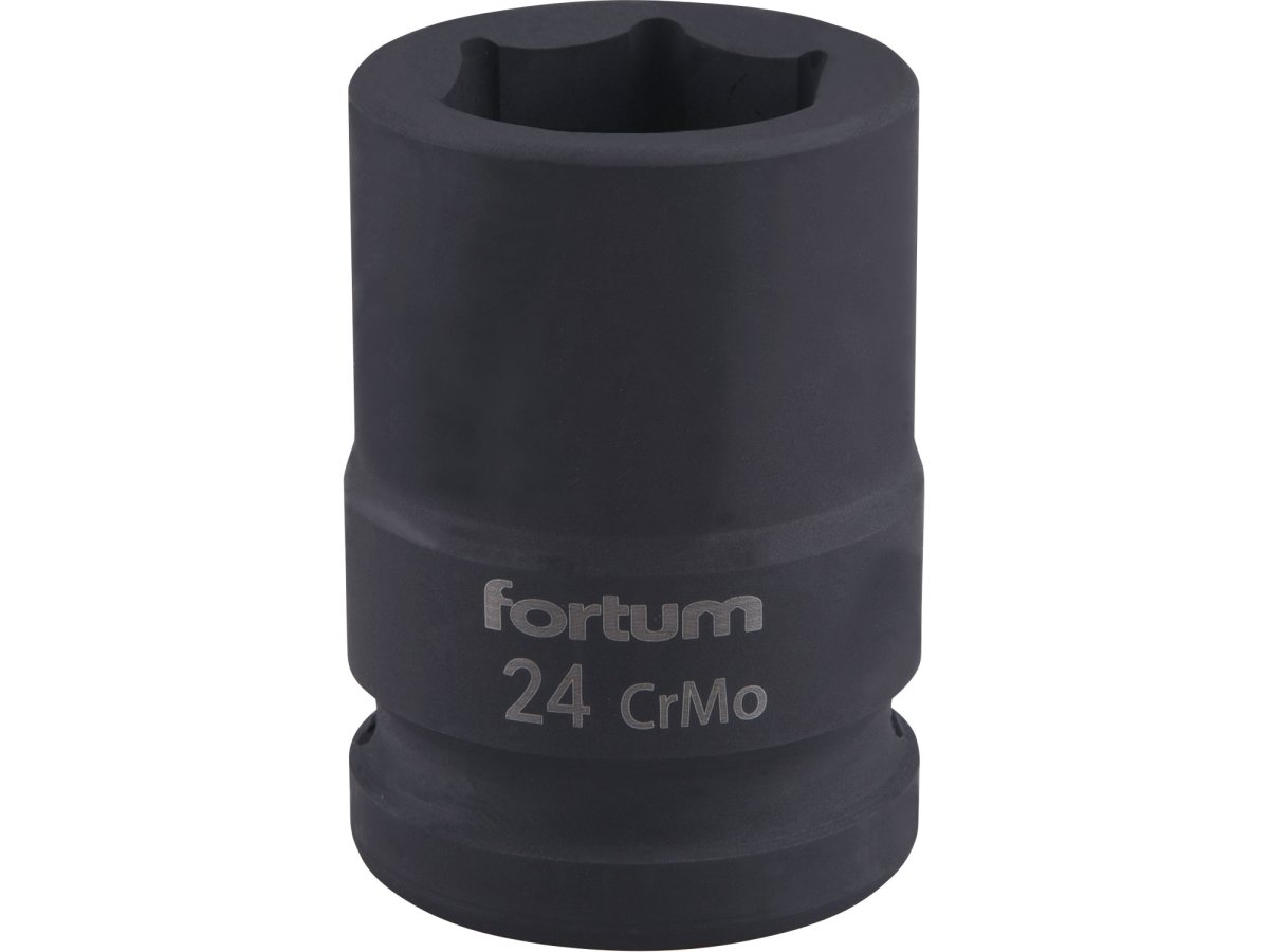 FORTUM 4703024 hlavice 3/4“ 24mm nástrčná rázová průmyslová šestihranná CrMoV