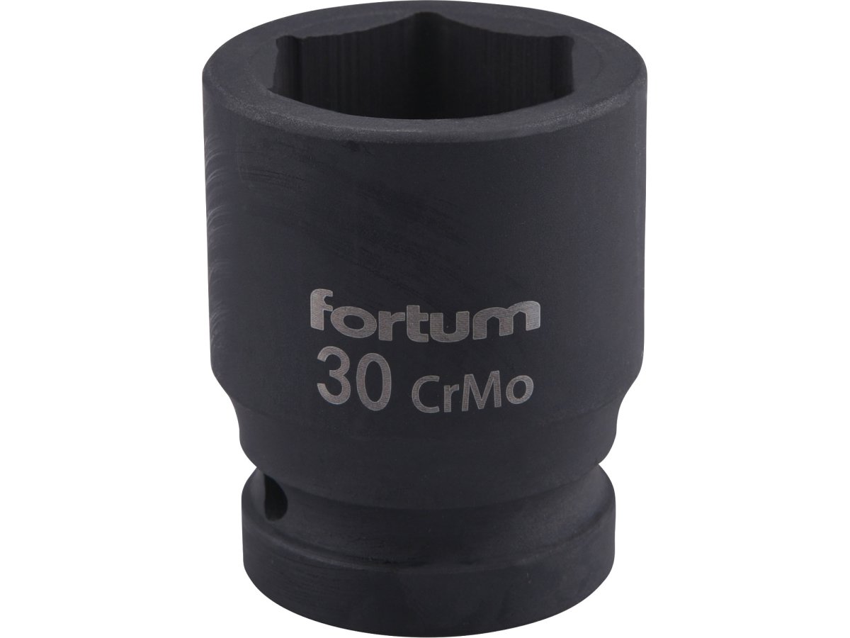 FORTUM 4703030 hlavice 3/4“ 30mm nástrčná rázová průmyslová šestihranná CrMoV