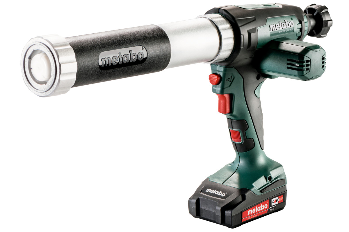 METABO KPA 18 LTX 400 akumulátorová kartušovací pistole 601206600, LiIon 2.0 Ah