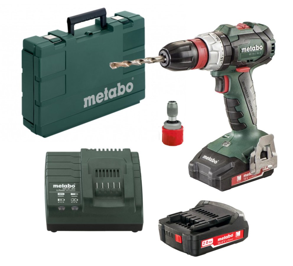 METABO BS 18 LT BL Q bezuhlíková aku vrtačka 2x2,0 Ah LiIon 602334550