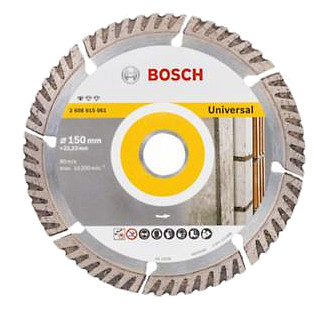 BOSCH 150x22.23mm DIA univerzální řezný kotouč Standard for Universal Obrázek
