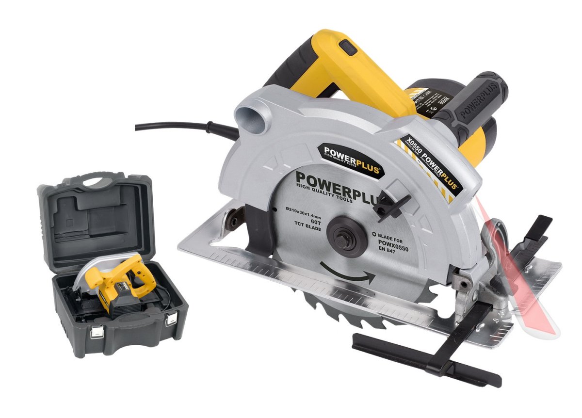 POWERPLUS POWX0550 kotoučová pila 210mm, 1800W