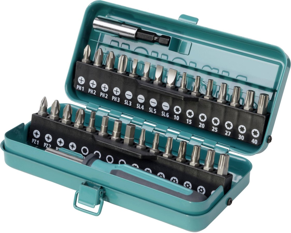 WOLFCRAFT 1388000 sada šroubovacích bitů 1/4" s držákem, 32 ks