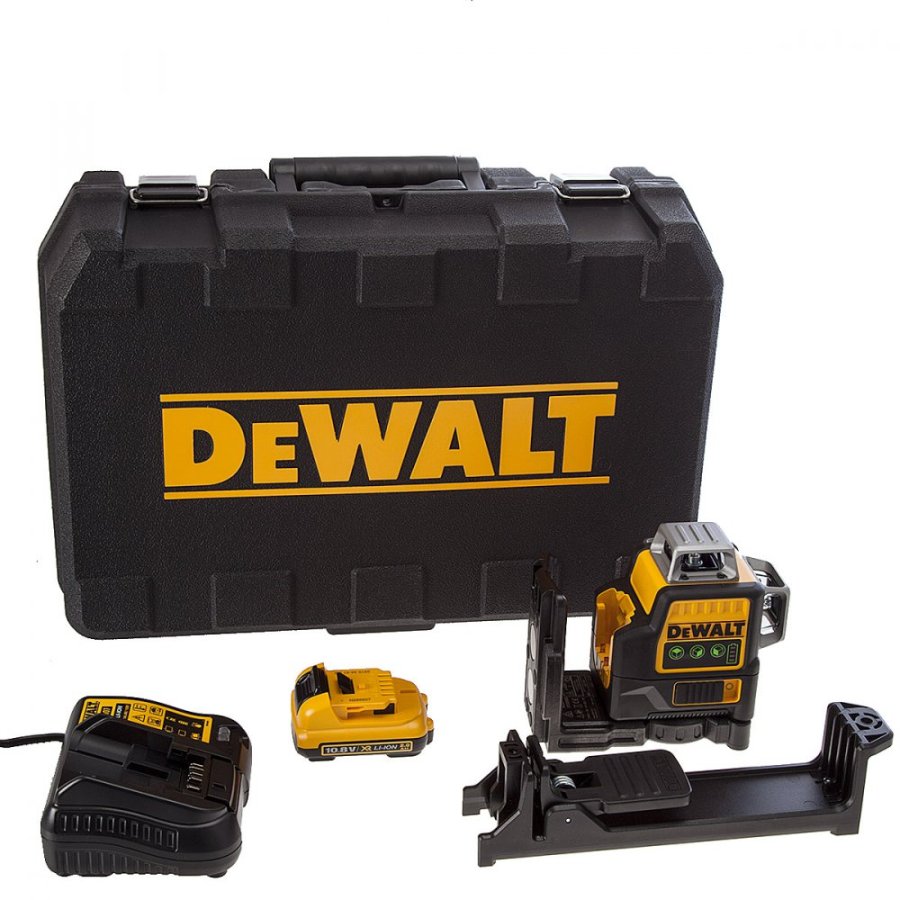 DeWALT DCE089D1G zelený křížový laser 3x 360°