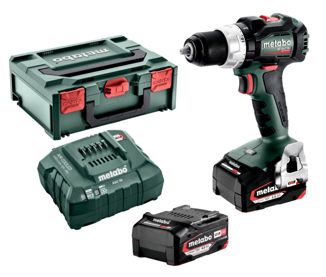 Levně METABO BS 18 LT BL bezuhlíková aku vrtačka 2x4,0 Ah 602325500