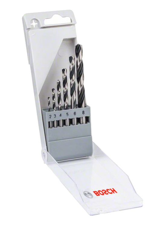 BOSCH HSS PointTeQ 6dílná sada vrtáků do kovu