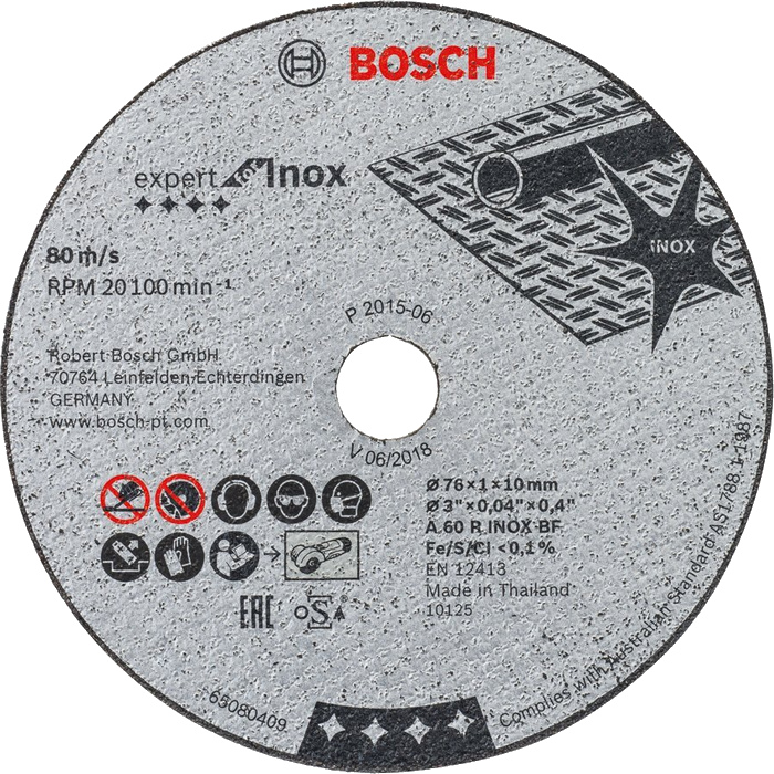 BOSCH rozbrušovací kotouče Expert for Inox 76mm pro GWS 12V-76, 5ks 2608601520 Obrázek