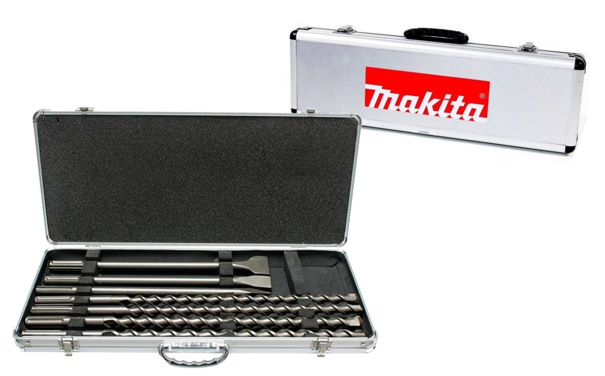 MAKITA D-42494 sada sekáčů a vrtáků SDS-MAX  v hliníkovém kufru (D-40571)
