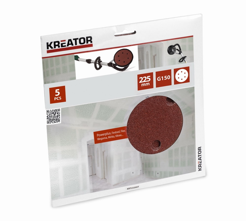 KREATOR KRT232007 brusný výsek 225mm 5ks G150