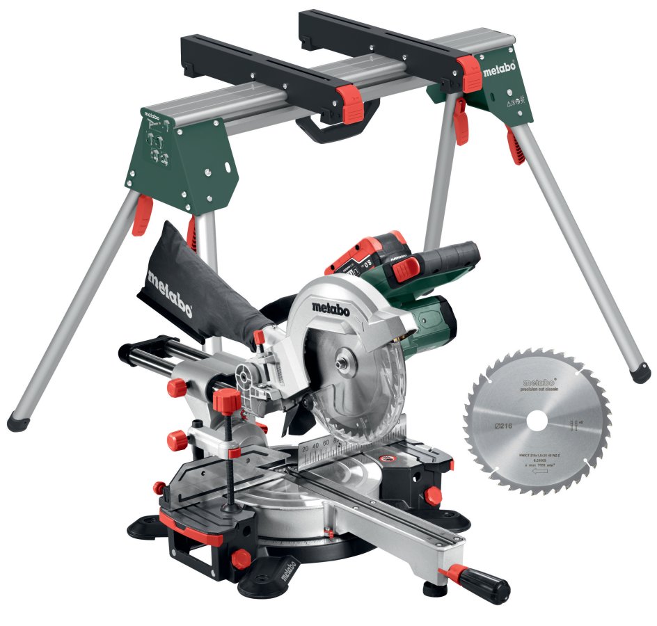 METABO KGS 18 LTX 216 + KSU 100 + kotouč (2x8,0Ah LiHD) 691078000 "akce LiHD partner"