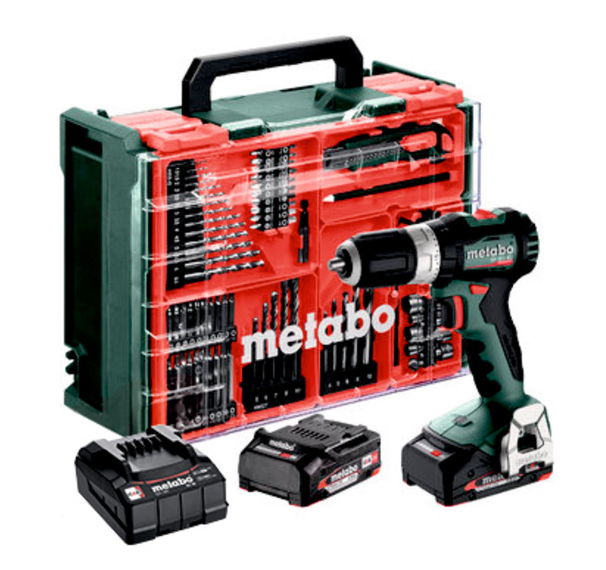 Levně METABO SB 18 L BL Set příklepová aku vrtačka 2x2Ah LiIon MOBILNÍ DÍLNA 613157710