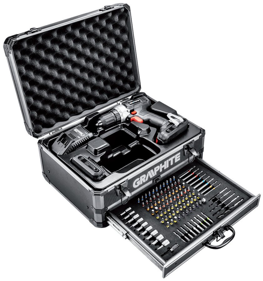 GRAPHITE ENERGY+ 58G000-PS14 aku vrtačka 18V Li-Ion Obrázek