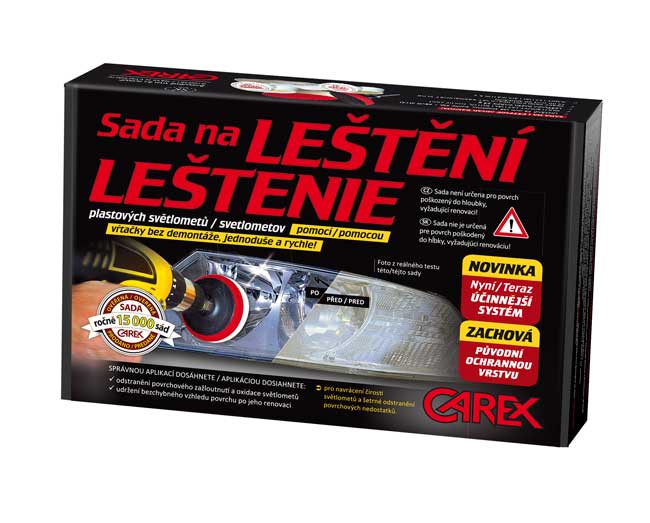 CAREX sada na leštění a ochranu povrchu světlometů - malá Obrázek